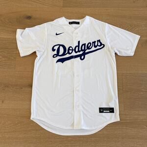 Nike Men's LA Dodgers Mookie Betts Home Jersey Size M White Blue